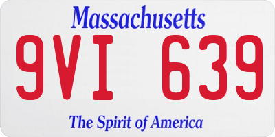 MA license plate 9VI639