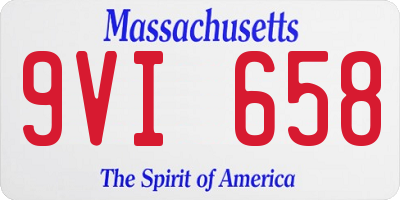 MA license plate 9VI658