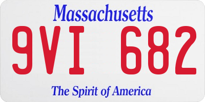 MA license plate 9VI682