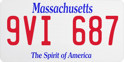 MA license plate 9VI687