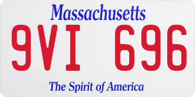 MA license plate 9VI696