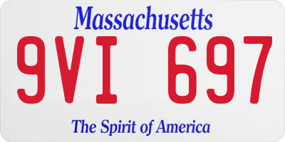 MA license plate 9VI697