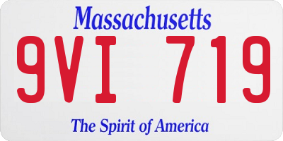MA license plate 9VI719