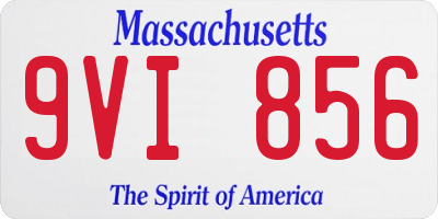 MA license plate 9VI856