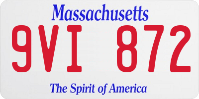 MA license plate 9VI872