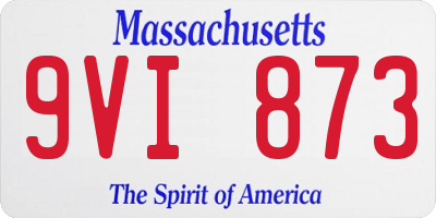 MA license plate 9VI873