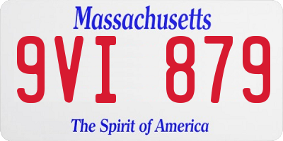 MA license plate 9VI879