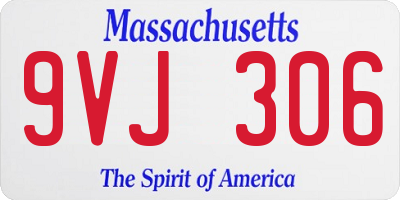 MA license plate 9VJ306