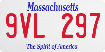 MA license plate 9VL297