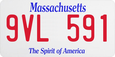 MA license plate 9VL591