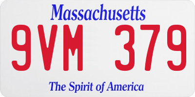 MA license plate 9VM379