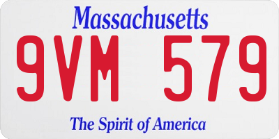 MA license plate 9VM579
