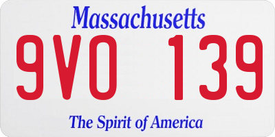 MA license plate 9VO139