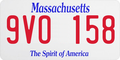 MA license plate 9VO158