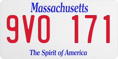 MA license plate 9VO171