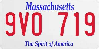 MA license plate 9VO719