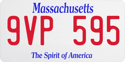 MA license plate 9VP595