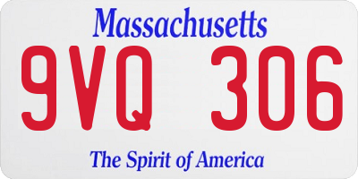 MA license plate 9VQ306