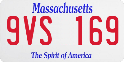MA license plate 9VS169