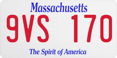 MA license plate 9VS170