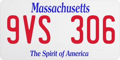 MA license plate 9VS306