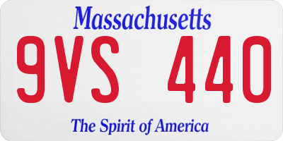 MA license plate 9VS440