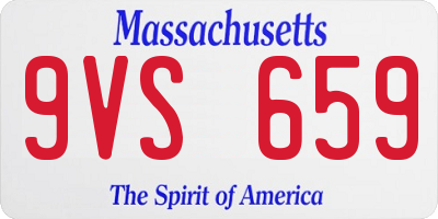 MA license plate 9VS659