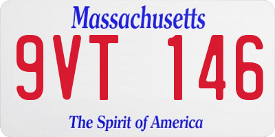 MA license plate 9VT146