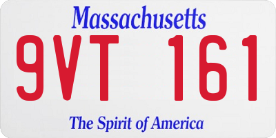 MA license plate 9VT161
