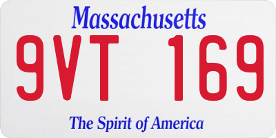 MA license plate 9VT169