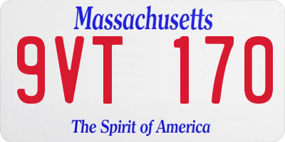 MA license plate 9VT170