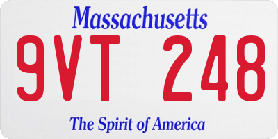 MA license plate 9VT248
