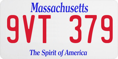 MA license plate 9VT379