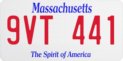 MA license plate 9VT441