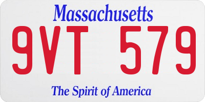 MA license plate 9VT579