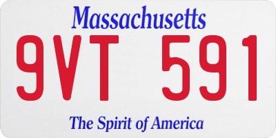 MA license plate 9VT591