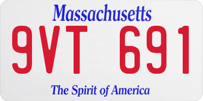 MA license plate 9VT691