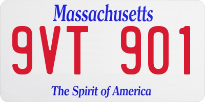MA license plate 9VT901