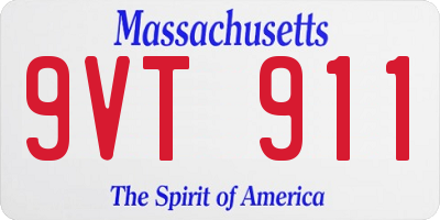 MA license plate 9VT911