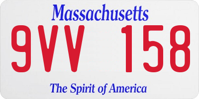 MA license plate 9VV158