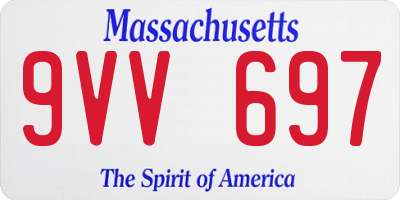 MA license plate 9VV697