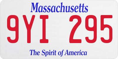 MA license plate 9YI295