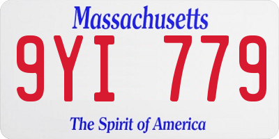 MA license plate 9YI779