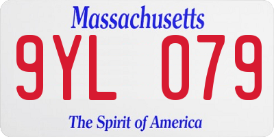 MA license plate 9YL079