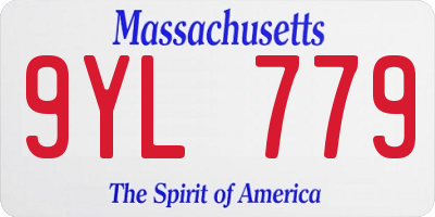 MA license plate 9YL779