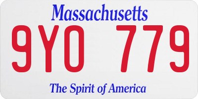 MA license plate 9YO779
