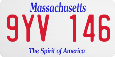 MA license plate 9YV146
