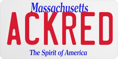 MA license plate ACKRED