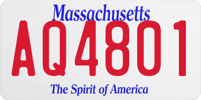 MA license plate AQ4801