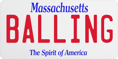 MA license plate BALLING